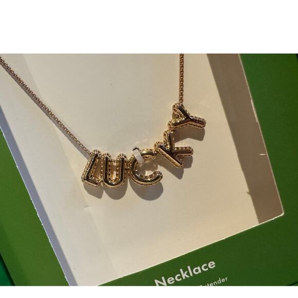 Kate Spade New York New LUCKY Geometric Bubble Chain Gold Modern Necklace - Picture 3 of 7